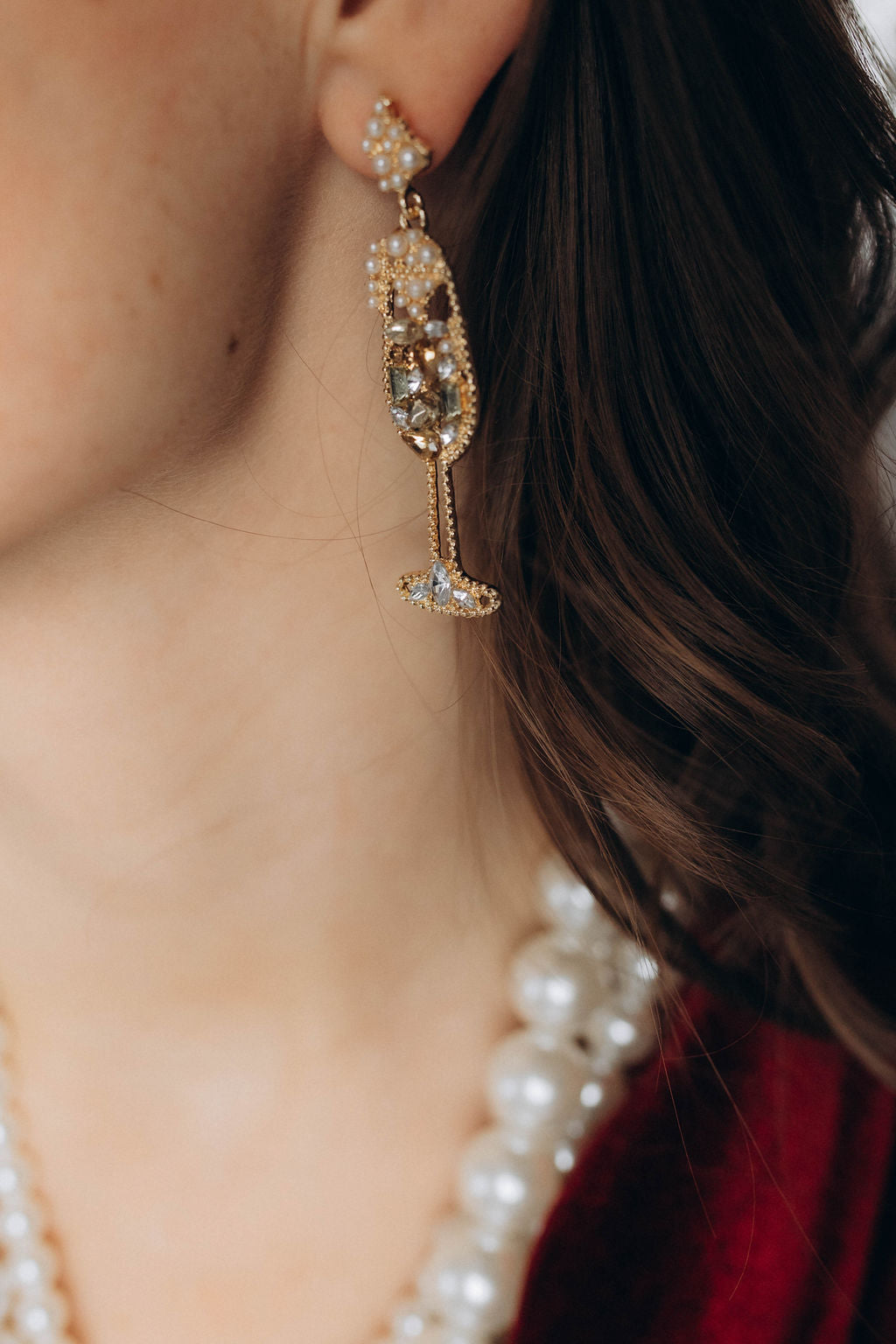 Šampanieša auskari