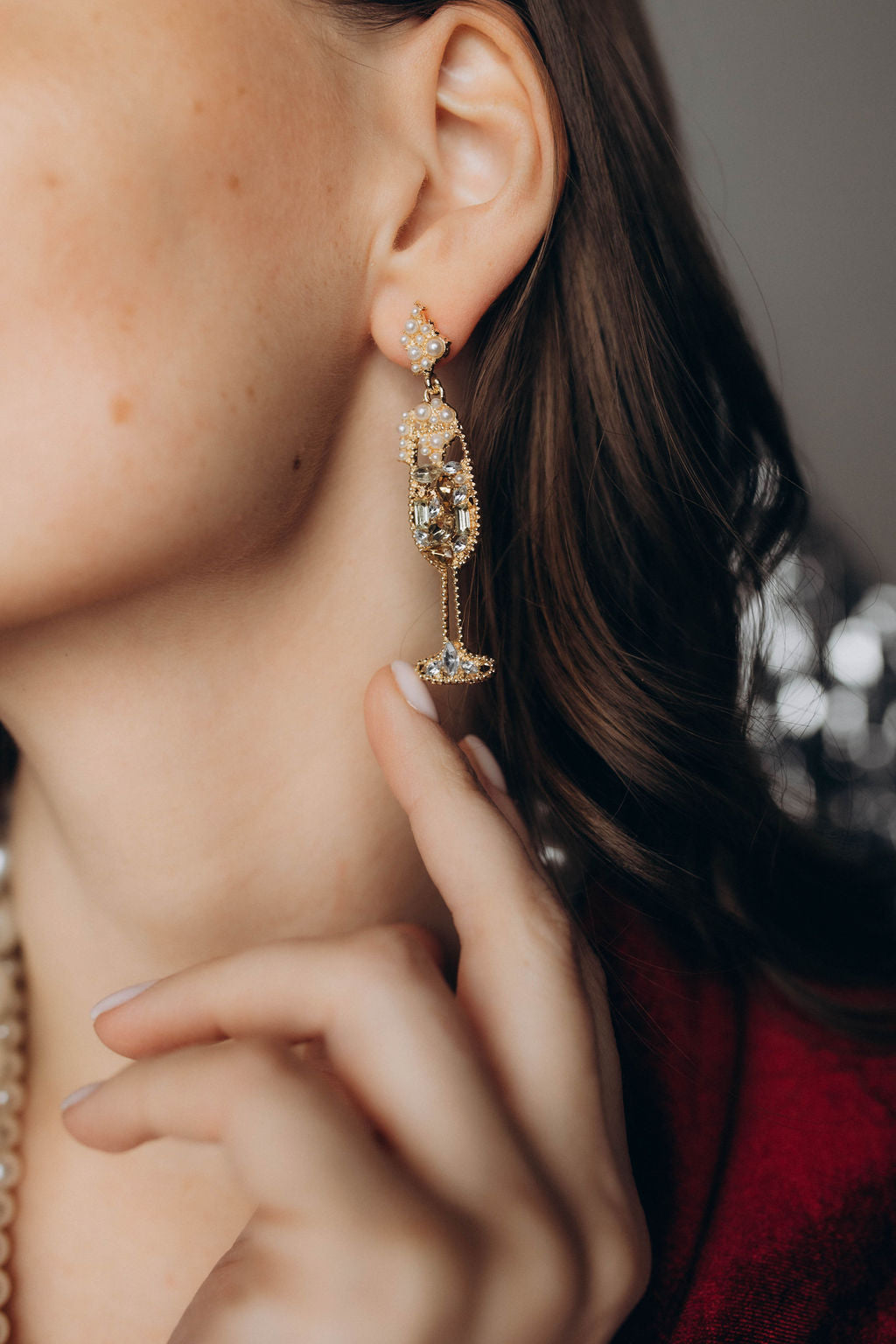 Šampanieša auskari