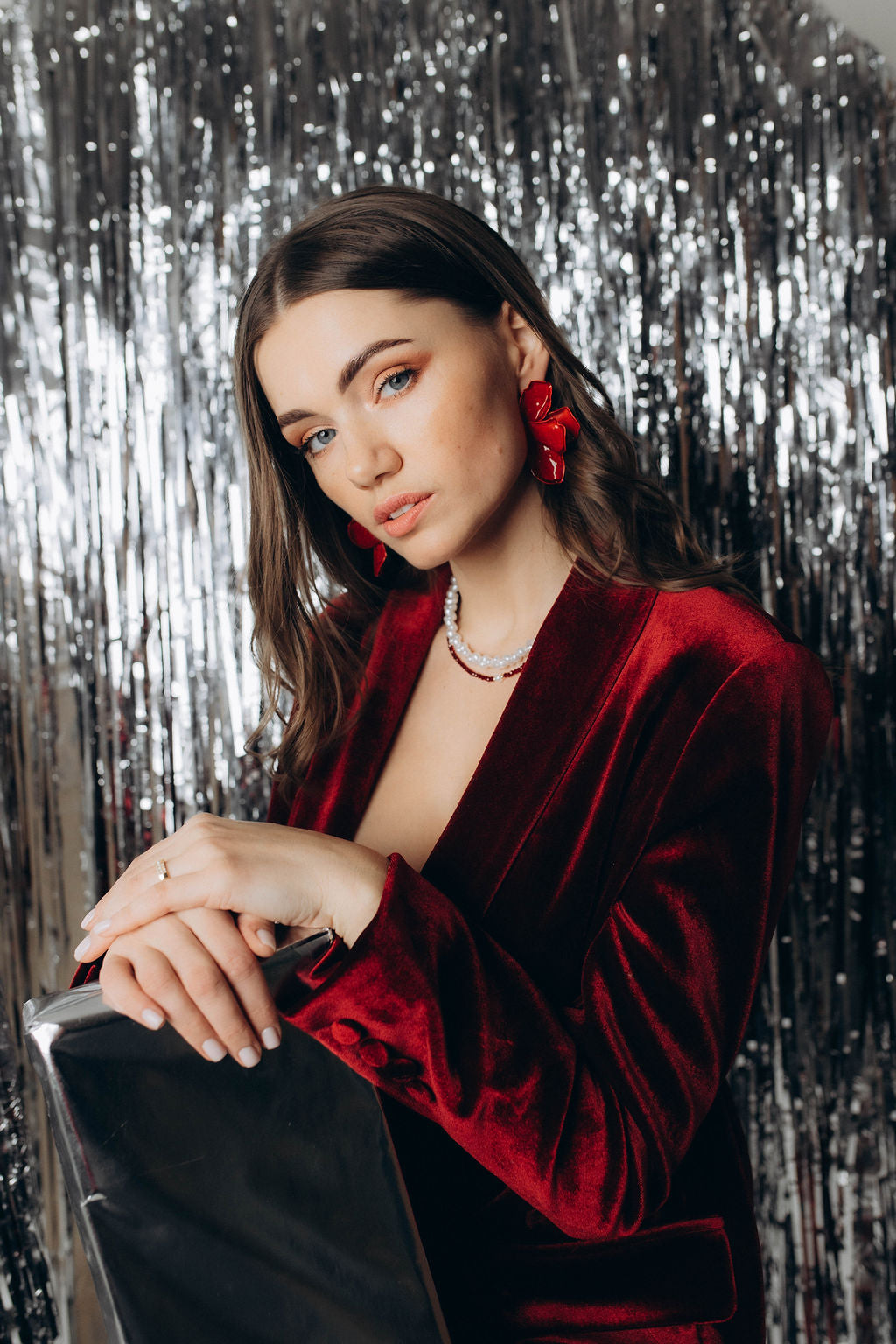 1+1 kaklarotu komplekts bordo