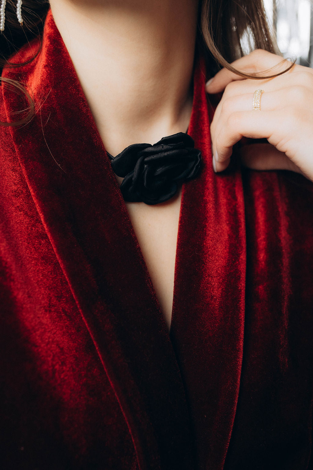 Puķes čokeri 3 krāsas