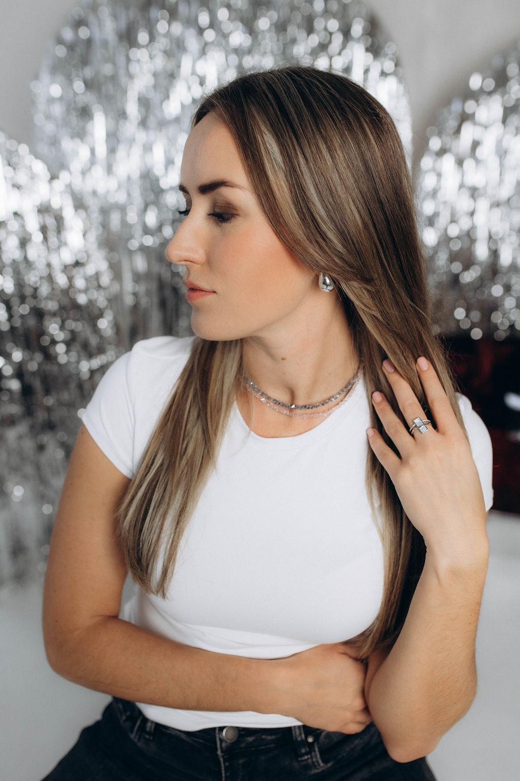 Lāsītes auskari zelta vai sudraba krāsā