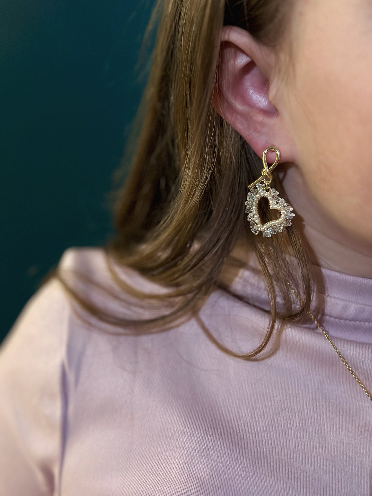 Sirsniņu, pērlīšu auskari