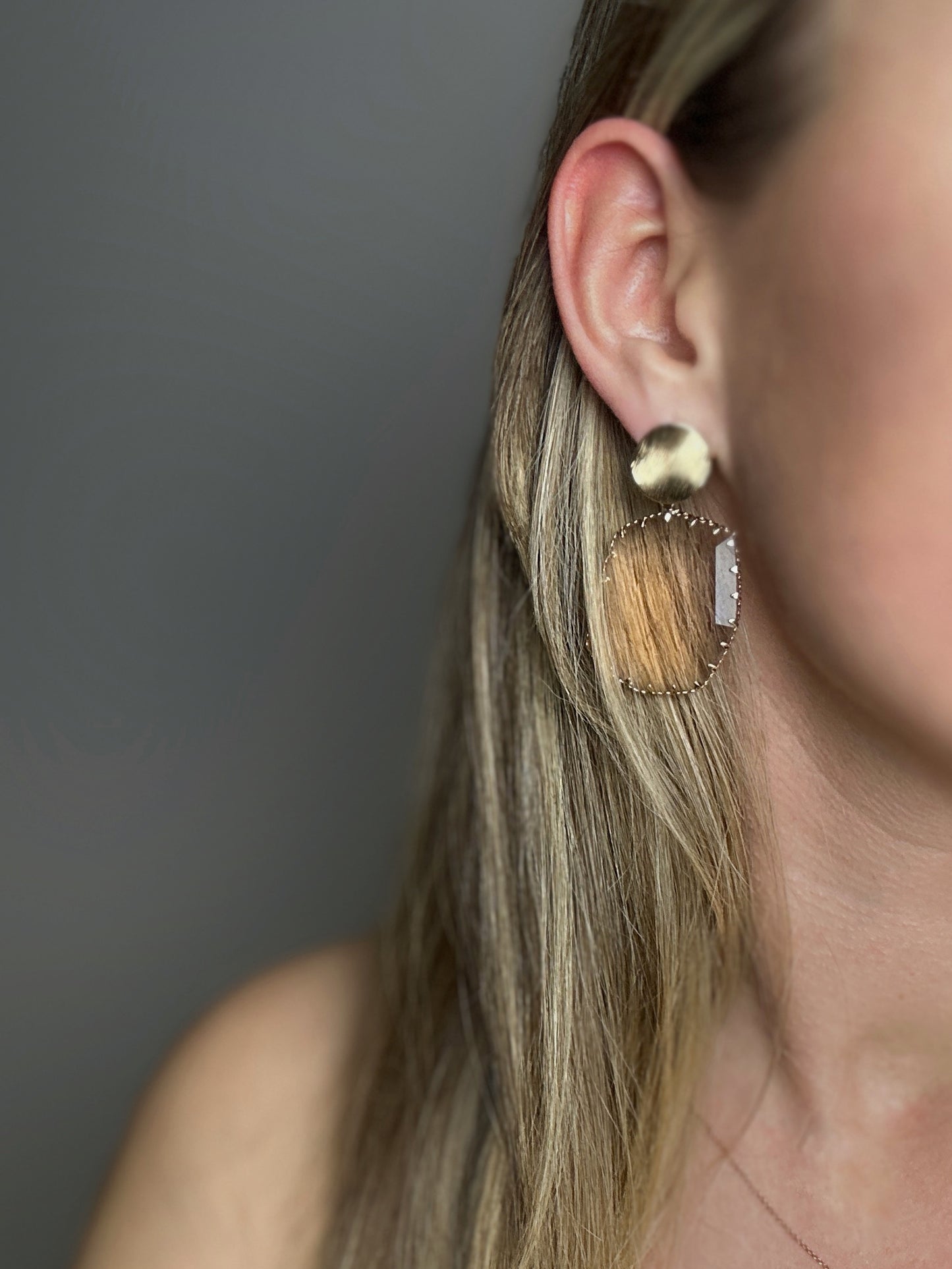 Nokareni Sieviešu Auskari - Meitene Zeltene