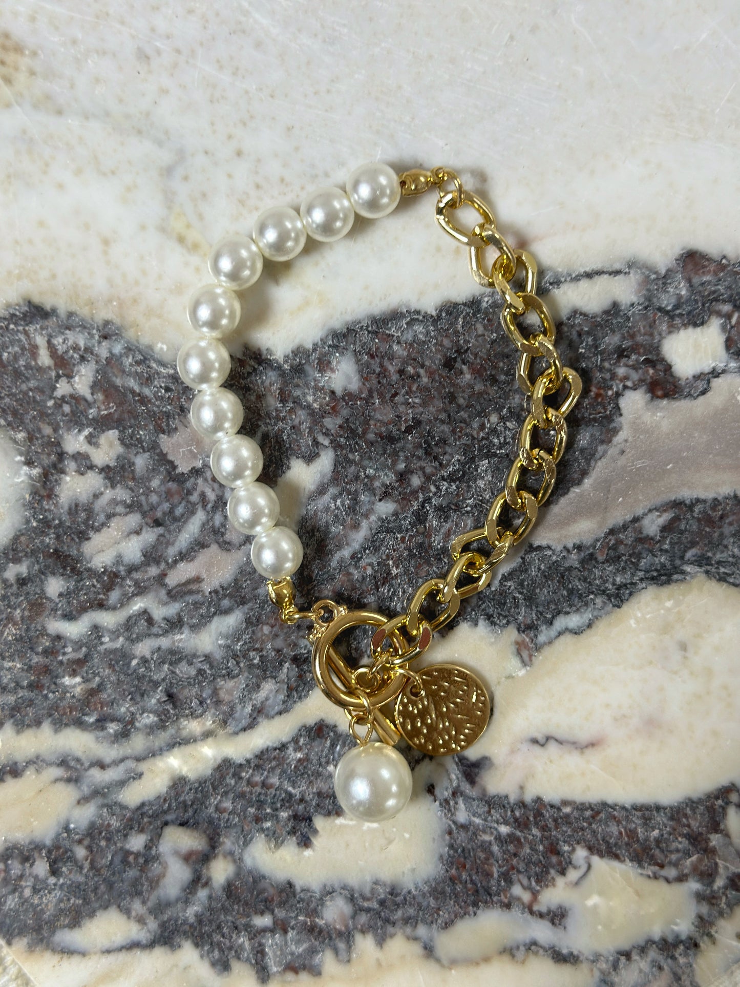 Pērļu rokassprādze bižutērija